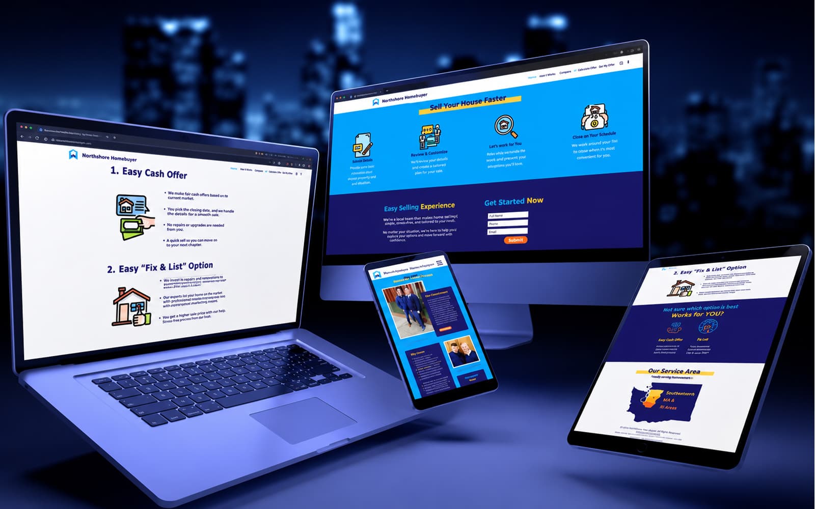Launch Fast showcase mockup